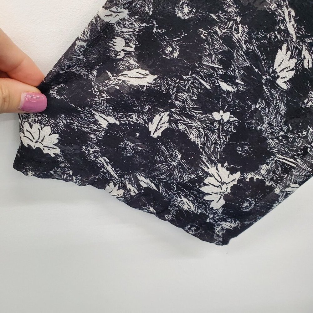 Free People Black & White Floral Mini Dress - Picture 7 of 16